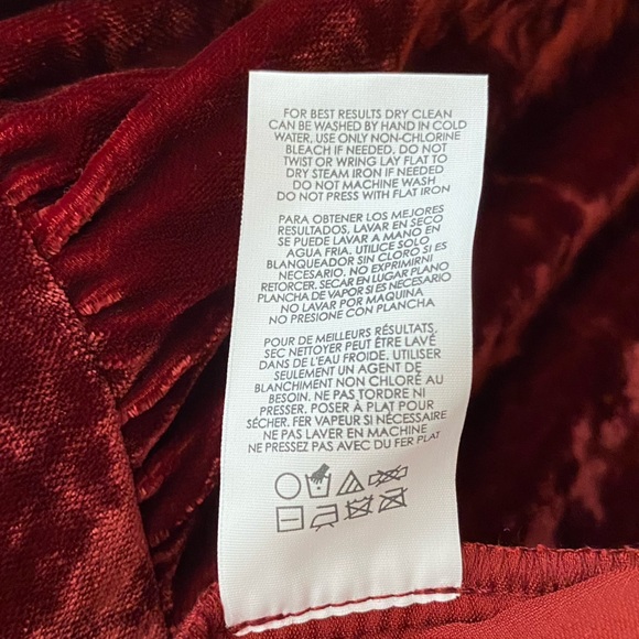 Cabi Women's Size Medium Crushed Velvet Grace Tribute Dress Dress - Picture 6 of 6